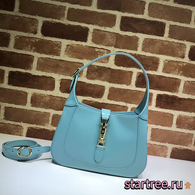 Gucci Jackie 1961 Small Shoulder Bag Light Blue - 636709 - 28x19x4.5cm - 1