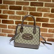 Gucci Horsebit 1955 Small Top Handle Brown Bag- 621220 - 25x24x9cm - 1