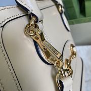 Gucci Horsebit 1955 Small Top Handle White Bag - 621220 - 25x24x9cm - 4