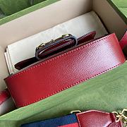 Gucci Horsebit 1955 Supreme Canvas Mini Red Bag - 658574 - 20.5x14x5cm - 4