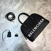 Balenciaga Ville Small Top Handle Bag in Black/White - 26x12x22cm - 1