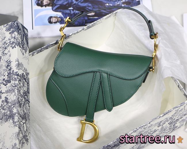 Dior Saddle Mini Green Bag - 19.5 x 16 x 6.5 cm - 1