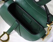Dior Saddle Mini Green Bag - 19.5 x 16 x 6.5 cm - 3