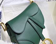 Dior Saddle Mini Green Bag - 19.5 x 16 x 6.5 cm - 5