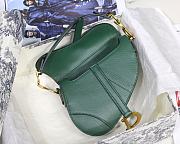 Dior Saddle Mini Green Bag - 19.5 x 16 x 6.5 cm - 6