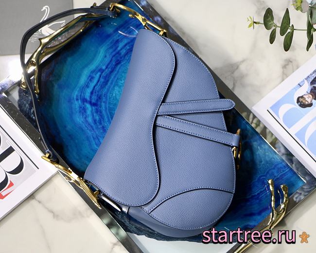 Dior Saddle Blue Bag- 25.5 x 20 x 6.5 cm - 1