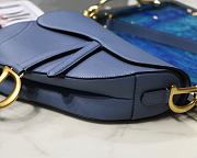 Dior Saddle Blue Bag- 25.5 x 20 x 6.5 cm - 6