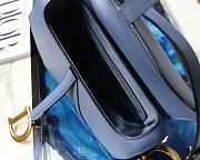 Dior Saddle Blue Bag- 25.5 x 20 x 6.5 cm - 5