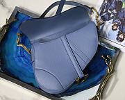 Dior Saddle Blue Bag- 25.5 x 20 x 6.5 cm - 4