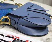 Dior Saddle Blue Bag- 25.5 x 20 x 6.5 cm - 3