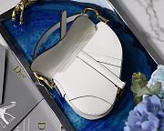 Dior Saddle Mini White Bag - 19.5 x 16 x 6.5 cm - 5