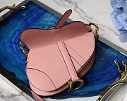 Dior Saddle Mini Pink Bag - 19.5 x 16 x 6.5 cm - 6