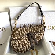 Dior Saddle Brown Oblique Jacquard- M0446C - 25.5 x 20 x 6.5cm - 1