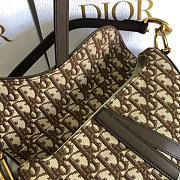 Dior Saddle Brown Oblique Jacquard- M0446C - 25.5 x 20 x 6.5cm - 5