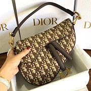 Dior Saddle Brown Oblique Jacquard- M0446C - 25.5 x 20 x 6.5cm - 3