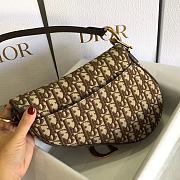 Dior Saddle Brown Oblique Jacquard- M0446C - 25.5 x 20 x 6.5cm - 2