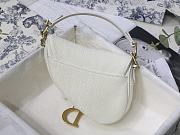 Dior Saddle in Denim Canvas White Bag - 21 x 18x 5 cm - 6