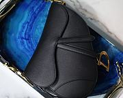 Dior Saddle Black Grained Calfskin Bag- M0447C - 25.5 x 20 x 6.5cm - 3