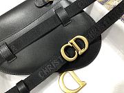  Dior Saddle Calfskin Belt Bag Black - 20 x 17 x 2 cm - 3