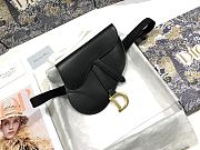  Dior Saddle Calfskin Belt Bag Black - 20 x 17 x 2 cm - 6