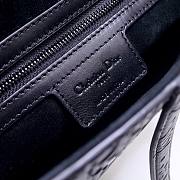Dior Saddle Bag Black Oblique Embossed Calfskin - 26x20x7cm - 3