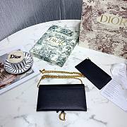 Dior Saddle Wallet Black Grained Calfskin- S5614C - 19x11x2.5cm - 5