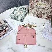 Dior Saddle Wallet Dark Nude Grained Calfskin - S5614C - 19x11x2.5cm - 4