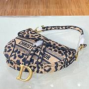 Dior Saddle Beige Multicolor Mizza Embroidery Bag - M0446C -25.5 x 20 x 6.5 cm - 2