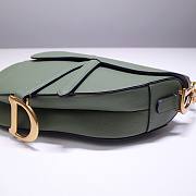 Dior Saddle Willow Green Grained Calfskin Bag - M0446C - 25.5 x 20 x 6.5 cm - 5