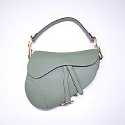 Dior Saddle Willow Green Grained Calfskin Bag - M0446C - 25.5 x 20 x 6.5 cm - 4