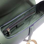 Dior Saddle Willow Green Grained Calfskin Bag - M0446C - 25.5 x 20 x 6.5 cm - 2