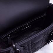  Dior Mini Lady Black Ultramatte Cannage Calfskin - M0505S - 17 x 15 x 7 cm - 2