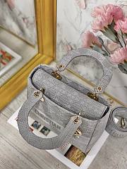 Dior Lady D-Lite Gray - M0565J - 24 x 20 x 11 cm - 2