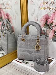 Dior Lady D-Lite Gray - M0565J - 24 x 20 x 11 cm - 5