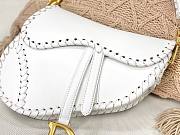  Dior Saddle White Leather Bag - 25.5x6.5x20 cm - 5