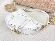  Dior Saddle White Leather Bag - 25.5x6.5x20 cm - 2