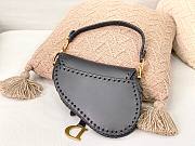  Dior Saddle Black Leather Bag - 25.5x6.5x20 cm - 5