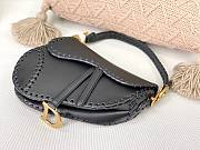  Dior Saddle Black Leather Bag - 25.5x6.5x20 cm - 4