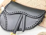  Dior Saddle Black Leather Bag - 25.5x6.5x20 cm - 2