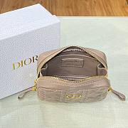 Dior Small Caro Zipped Blush Pouch- S5045U - 15 x 10.5 x 3.5 cm - 2