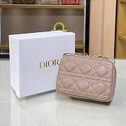 Dior Small Caro Zipped Blush Pouch- S5045U - 15 x 10.5 x 3.5 cm - 3