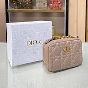 Dior Small Caro Zipped Blush Pouch- S5045U - 15 x 10.5 x 3.5 cm - 5