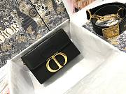 Dior 30 Montaigne Box Bag Black  Calfskin- M9204U - 17.5 x 11.5 x 5 cm - 1