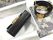 Dior 30 Montaigne Box Bag Black  Calfskin- M9204U - 17.5 x 11.5 x 5 cm - 4