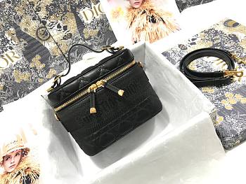 Dior Travel Vanity Case Black- S5488U - 18.5 x 13 x 10.5 cm 