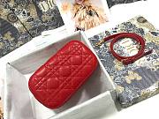 Dior Travel Vanity Case Raspberry - S5488U - 18.5 x 13 x 10.5 cm  - 3