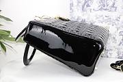 Dior Lady Large Black Patent Bag - M0566O - 32 x 25 x 11 cm - 5