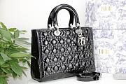 Dior Lady Large Black Patent Bag - M0566O - 32 x 25 x 11 cm - 2