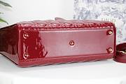 Dior Lady Large Cherry Red Patent Bag - M0566O - 32 x 25 x 11 cm - 5