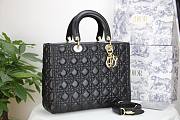 Dior Lady Large Black Bag - M0566O - 32 x 25 x 11 cm - 1